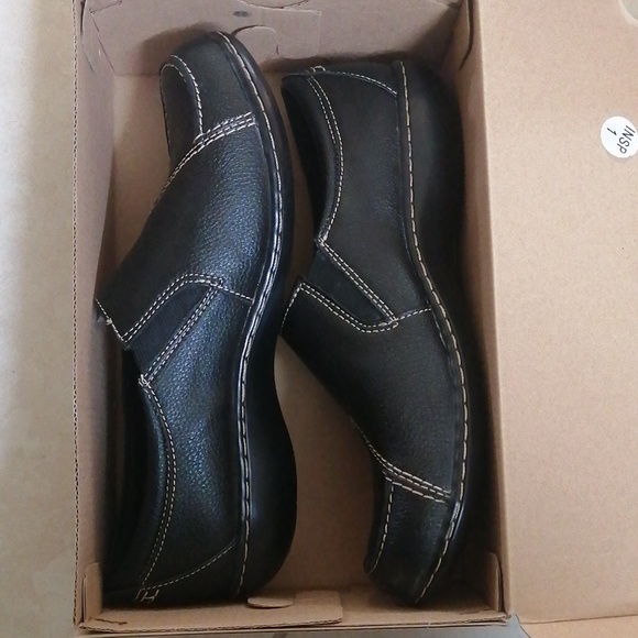 New Clark slip-on work shoes Sz 9 - Picture 2 of 9